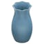 Elegant Round Ceramic Table Vase in Caribbean Blue