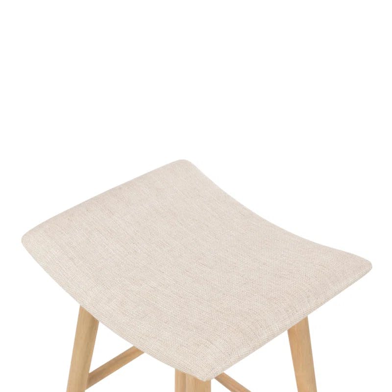 Essence Natural Solid Wood Saddle Style Counter Stool