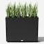 Veradek Block 30" Rectangular Weather-Resistant Black Plastic Planter