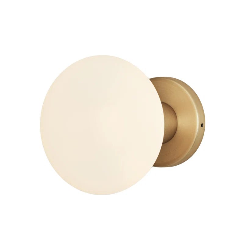 Lochan Brass Oval Dimmable Wall Sconce - Indoor/Outdoor