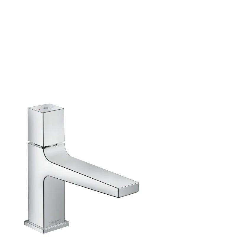 Metropol Polished Chrome Minimalist Double Handle Bathroom Faucet