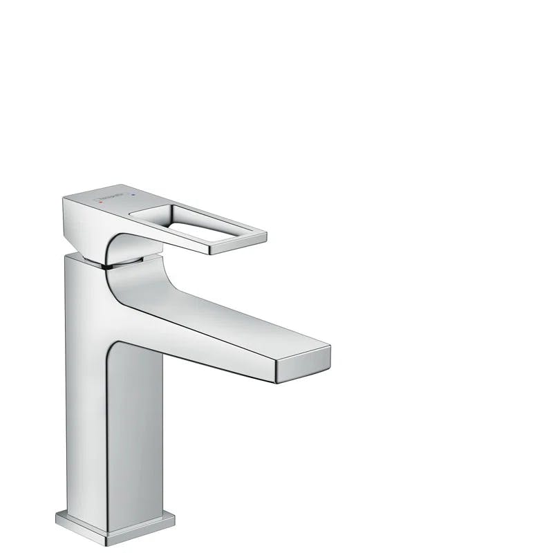 Sleek Metropol Chrome Single Hole Bathroom Faucet with EcoRight