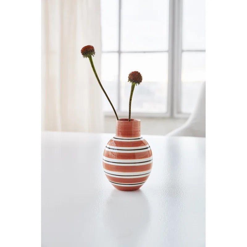 Terracotta Modern 5.7" Ceramic Decorative Table Vase