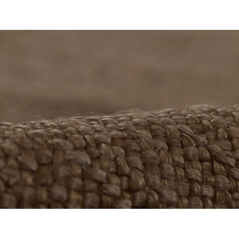 Torquay 6'3" x 9' Handwoven Walnut Wool & Jute Rug