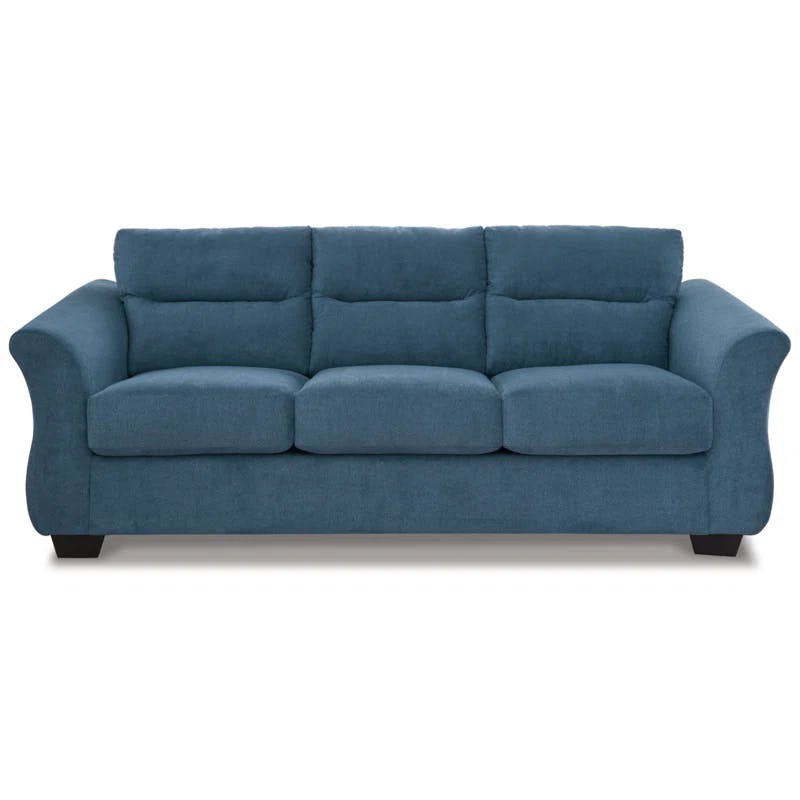 Ashley Miravel 88" Blue Slate Contemporary Sofa with Pillow Back