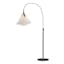 Arc Natural Iron Floor Lamp with Spun Frost Shade