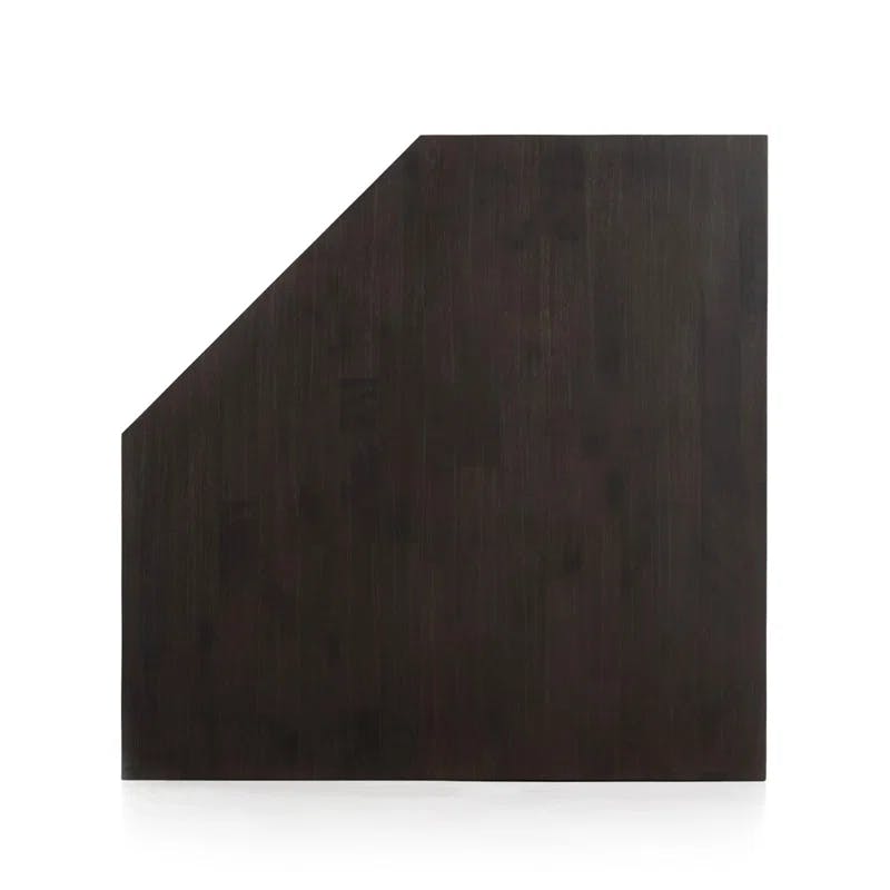Clarita Black Mango Wood Modular Corner Desk with Drawer