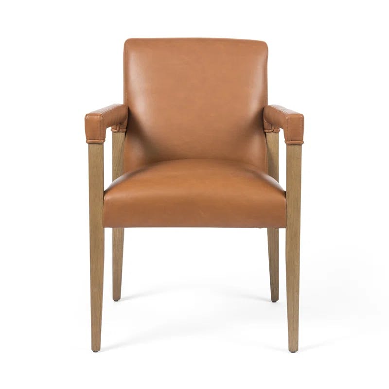Sierra Butterscotch Leather Upholstered Arm Chair