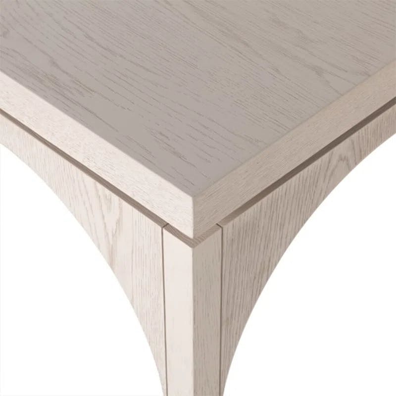 Whitewashed Oak Contemporary Nesting Square Coffee Table