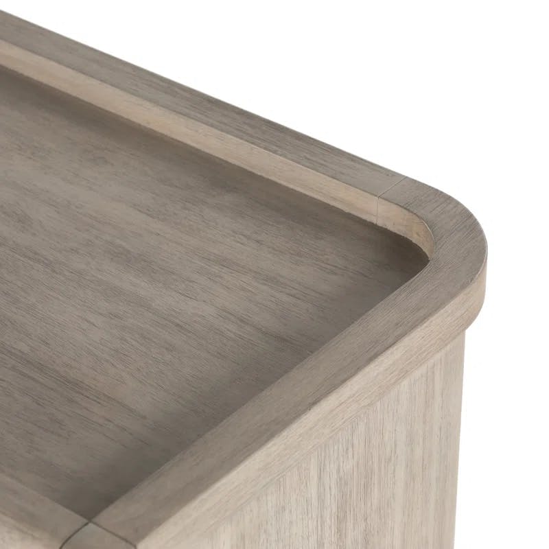 Arlo Transitional Mahogany Sideboard with Metal Handles - Gray