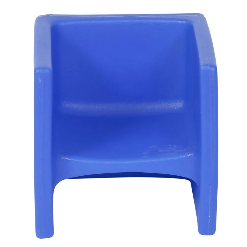Blue 3-in-1 Versatile Cube Chair for Kids with Rounded Corners