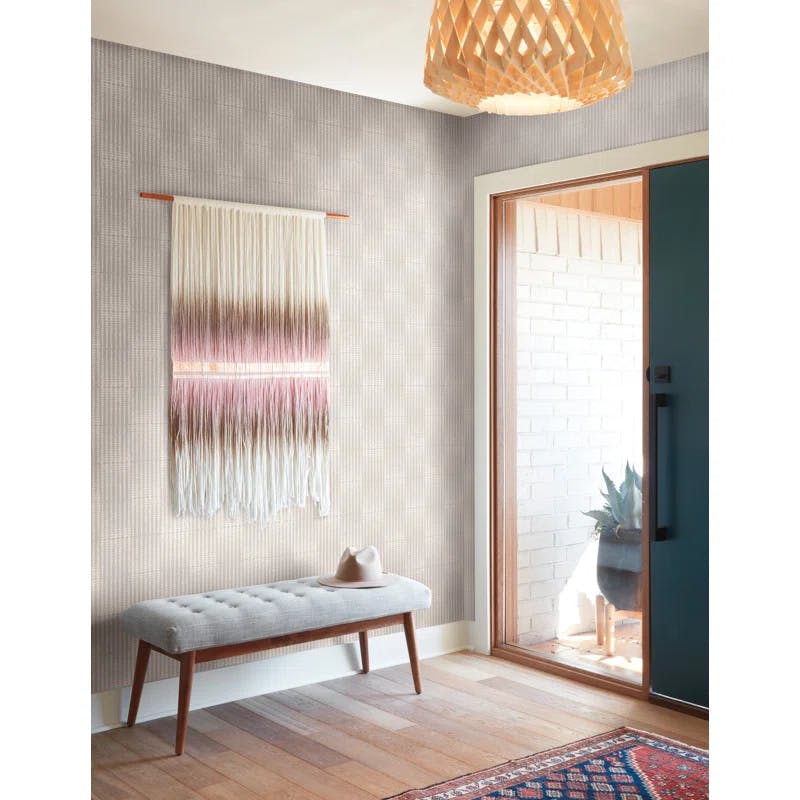 Magnolia Home Modern Grey Triangle Pre-pasted Wallpaper