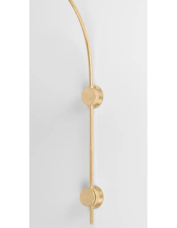 Vintage Gold Leaf Dimmable Plug-In Wall Sconce