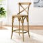 Charmwood Elm and Rattan 19" Counter Stool in Natural