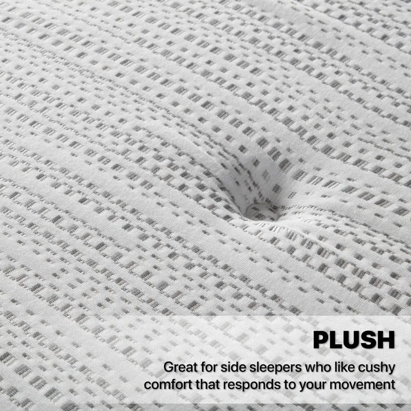Contemporary Queen-Size Pillowtop Mattress with Gel Memory Foam and Innerspring