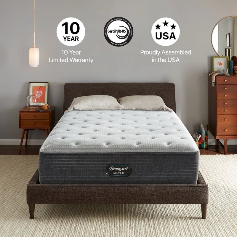 SereneDream Plush Queen Innerspring Mattress with Gel Memory Foam and Boxspring