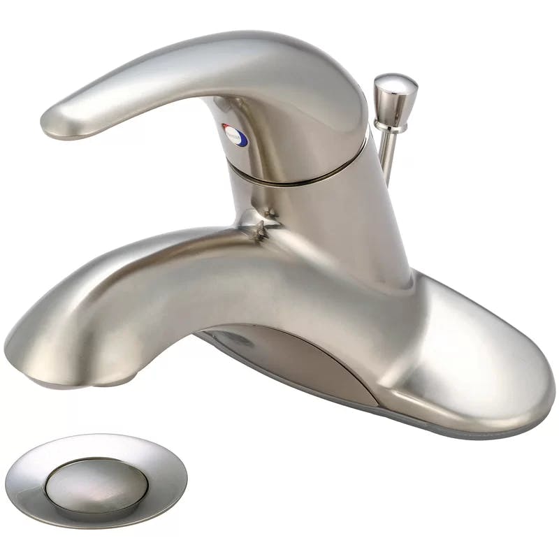 Legacy Single-Handle Brushed Nickel Centerset Bathroom Faucet