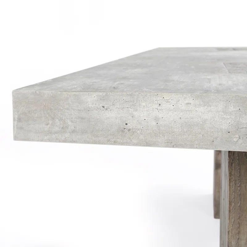 Dalhart 94'' Reclaimed Pine Base Gray Rectangular Dining Table