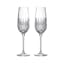 Radiant Diamond Essence 10.6" Crystal Champagne Flutes, Set of 2
