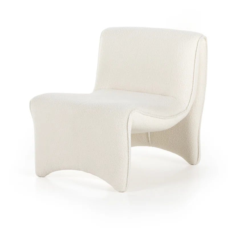 Cardiff Cream Contemporary 26.5'' Accent Chair with Performance Fabric