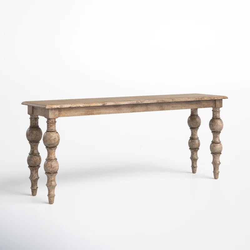 Bander Rustic Farmhouse Reclaimed Wood Console Table