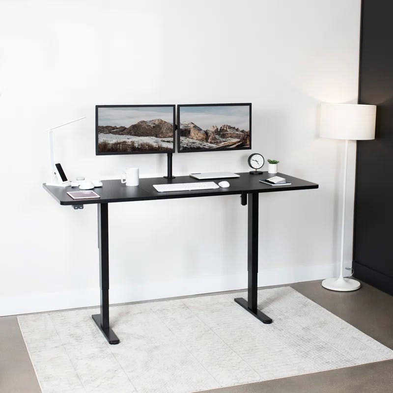 Elevate 71" Black Electric Height-Adjustable Standing Desk