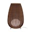 Amphora 53.94" Rattan Brown LED Outdoor Floor Lamp