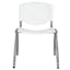 Titanium Gray 880 lb Capacity Ergonomic Stack Chair - White