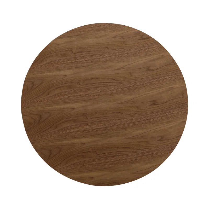 Royale 47" Round Walnut Dining Table for Eight