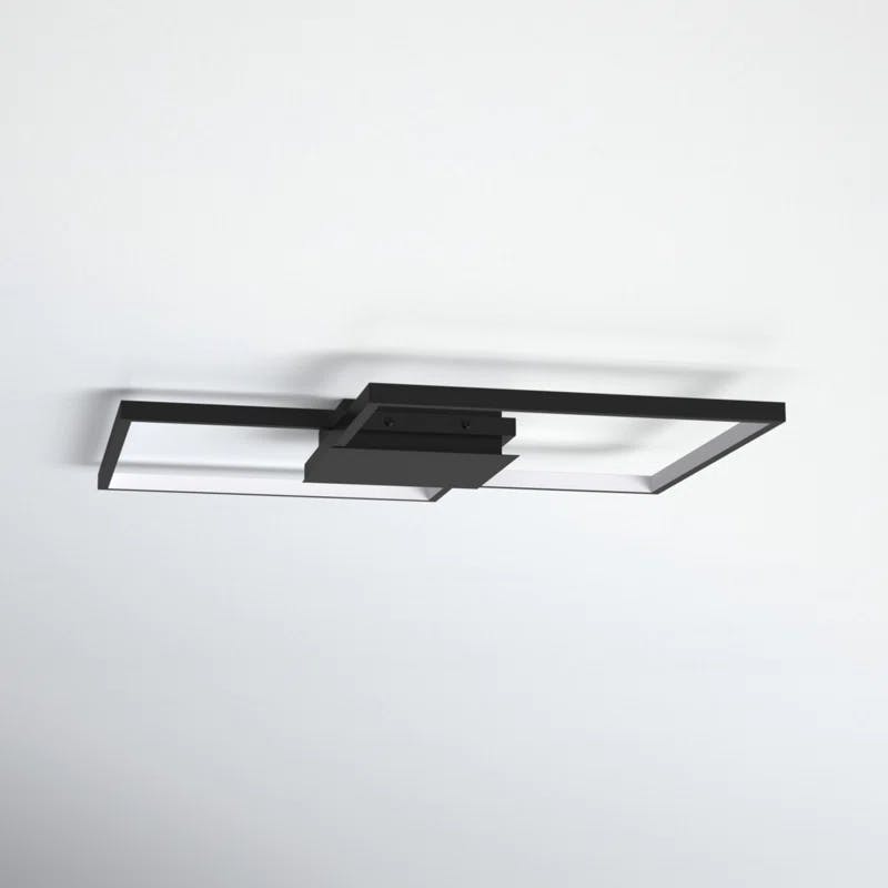 Milanius Matte Black Aluminum 24W LED Wall/Ceiling Light