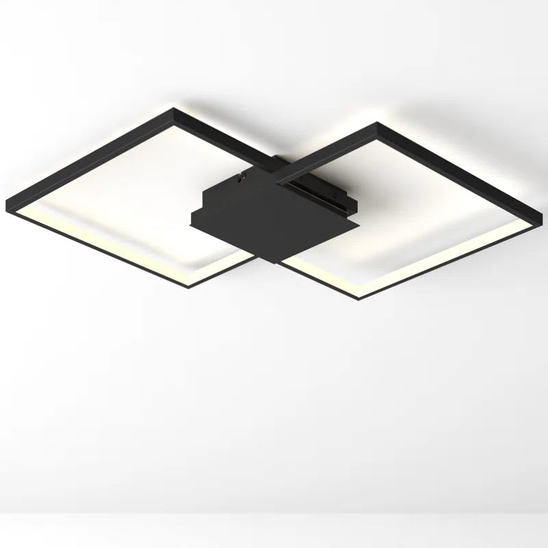 Milanius Matte Black Aluminum 24W LED Wall/Ceiling Light