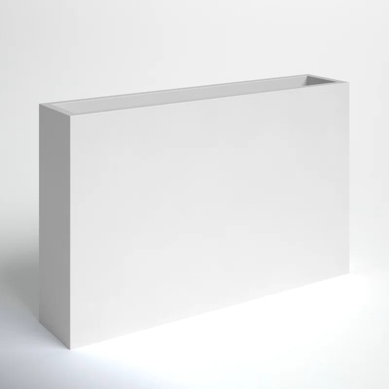 Connoisseur Handmade White Fiberglass Planter Box