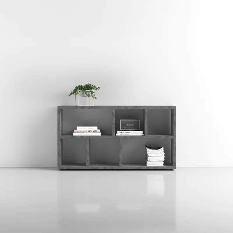 Berlin Console with Concrete Look and White Cubes