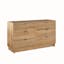 Prepac Modern Double Oak Dresser with Flush-Mount Drawers