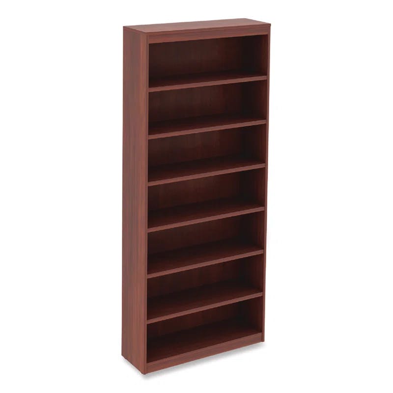 Valencia Cherry Red Square Corner Bookcase with Generous Shelves