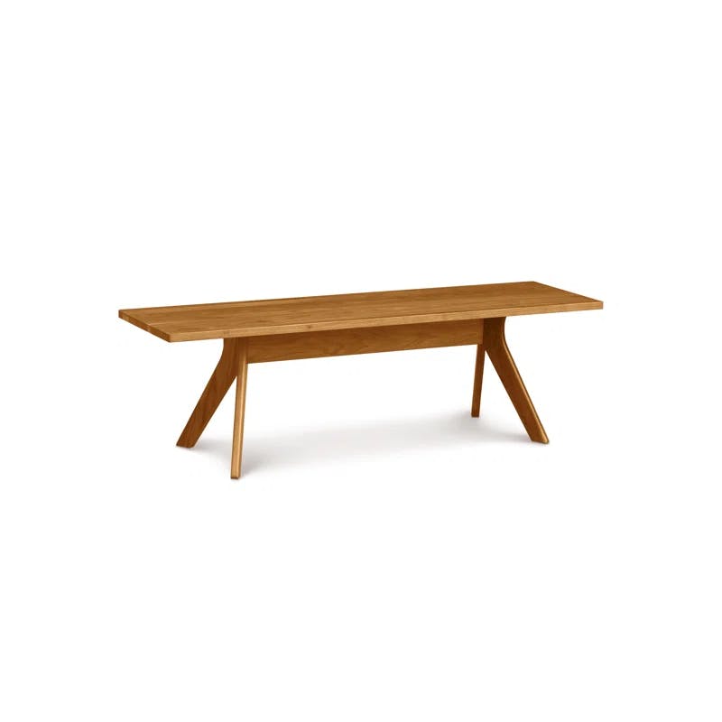 Audrey Autumn Cherry Solid Wood Bench - 60" Length