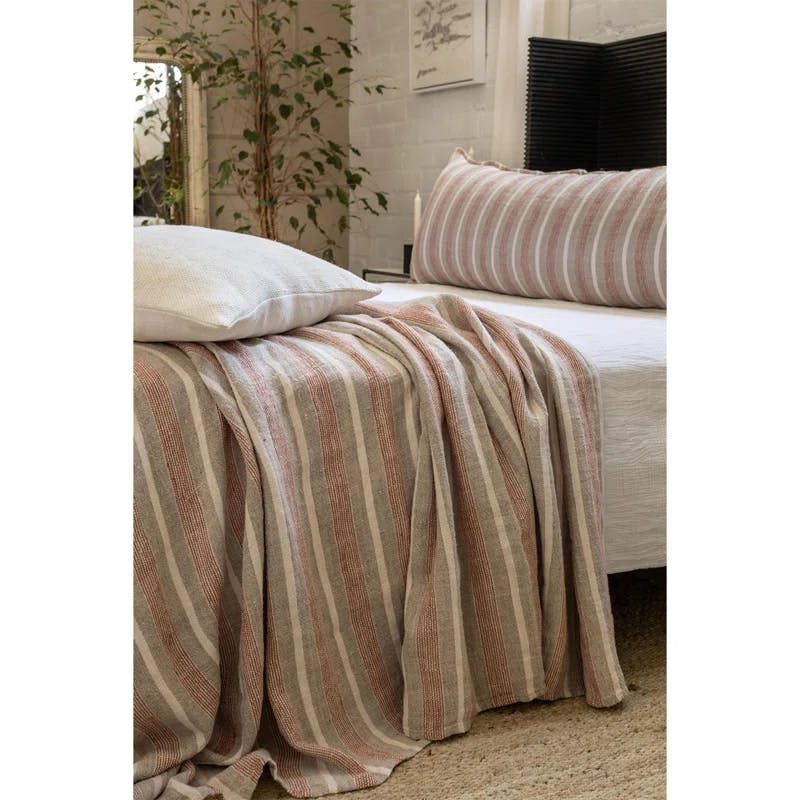 Montecito Terra Cotta 18" x 60" Polyester Lumbar Pillow