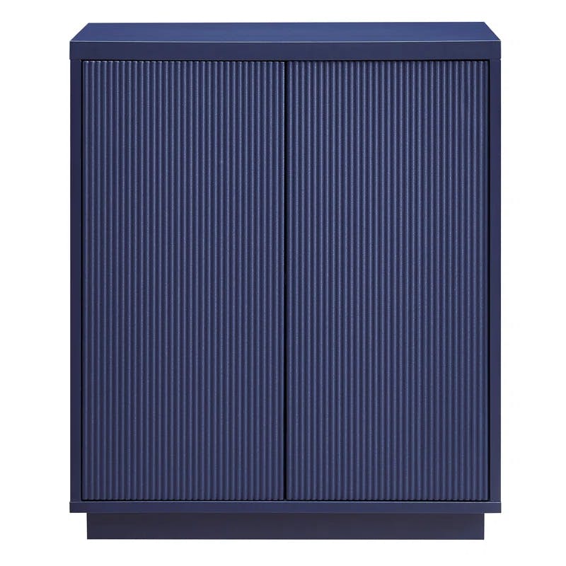 Evelyn 28" Dark Blue Adjustable Shelf Office Accent Cabinet