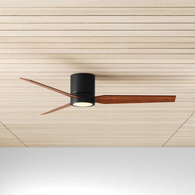 Braden Architectural Bronze 56" Low Profile Ceiling Fan with LED & Remote