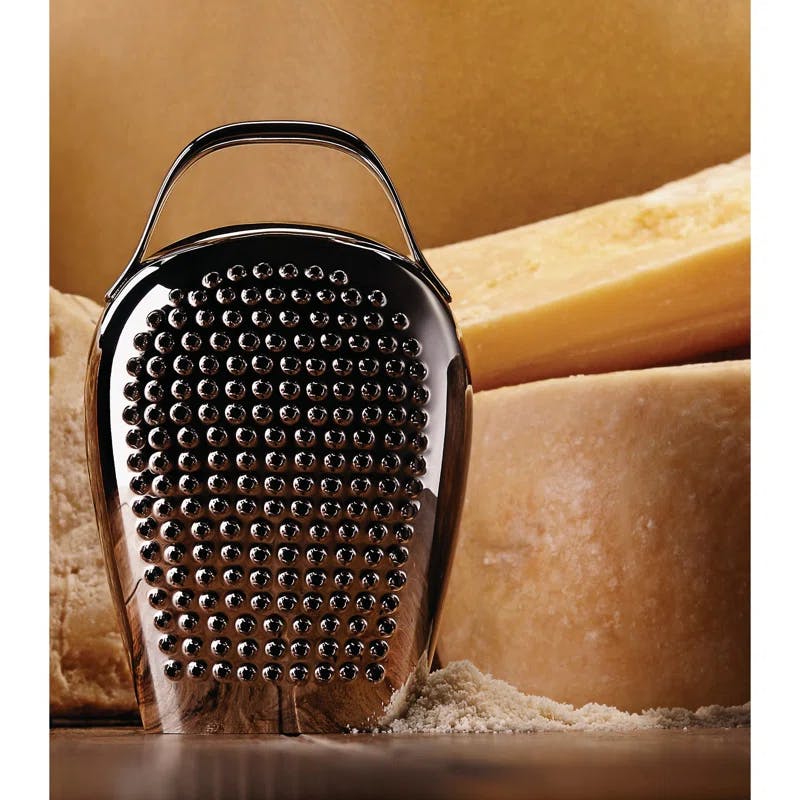 Alessi 'Cheese Please' 18/10 Stainless Steel Cowbell Cheese Grater