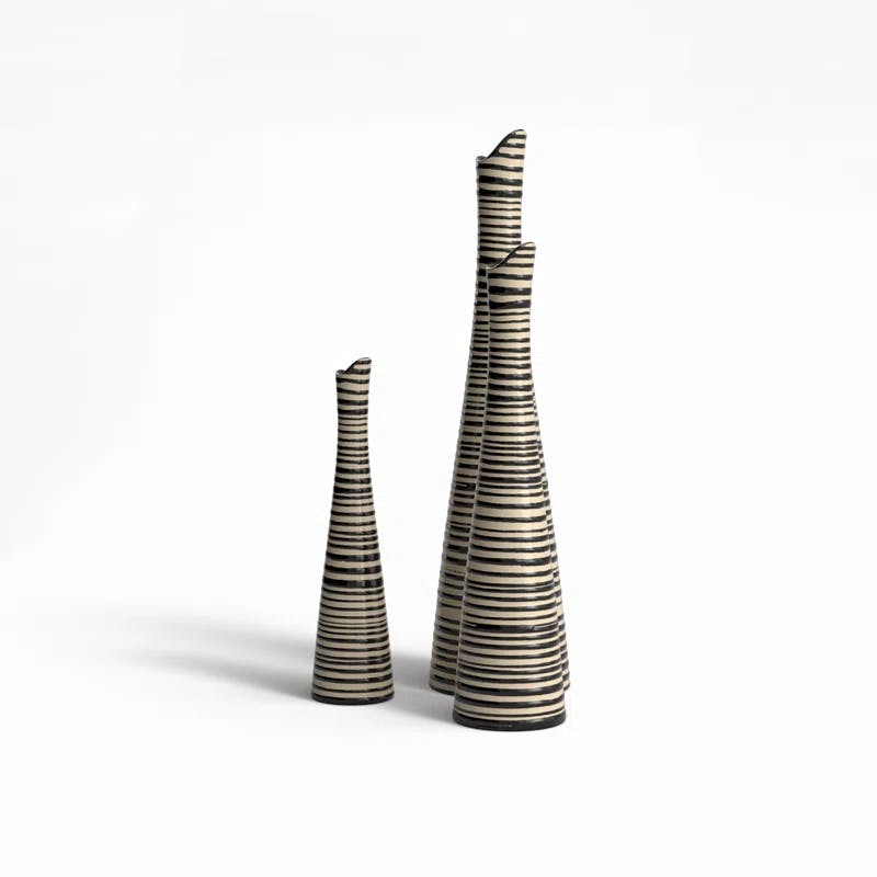 Verbena Bouquet Ceramic Table Vase - 5x20 inches