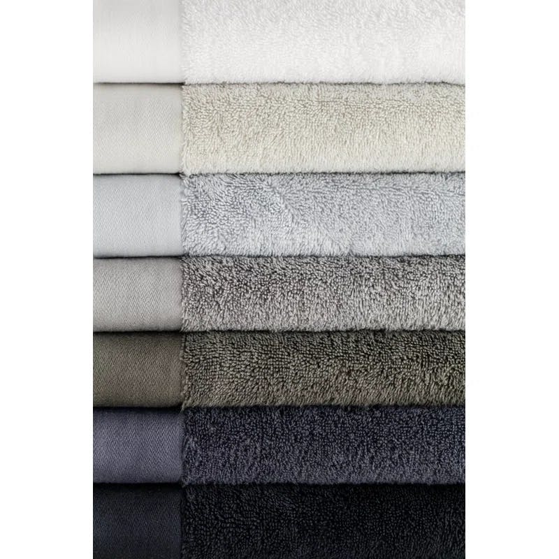Riva Organic Light Gray 100% Cotton Terry Bath Towel
