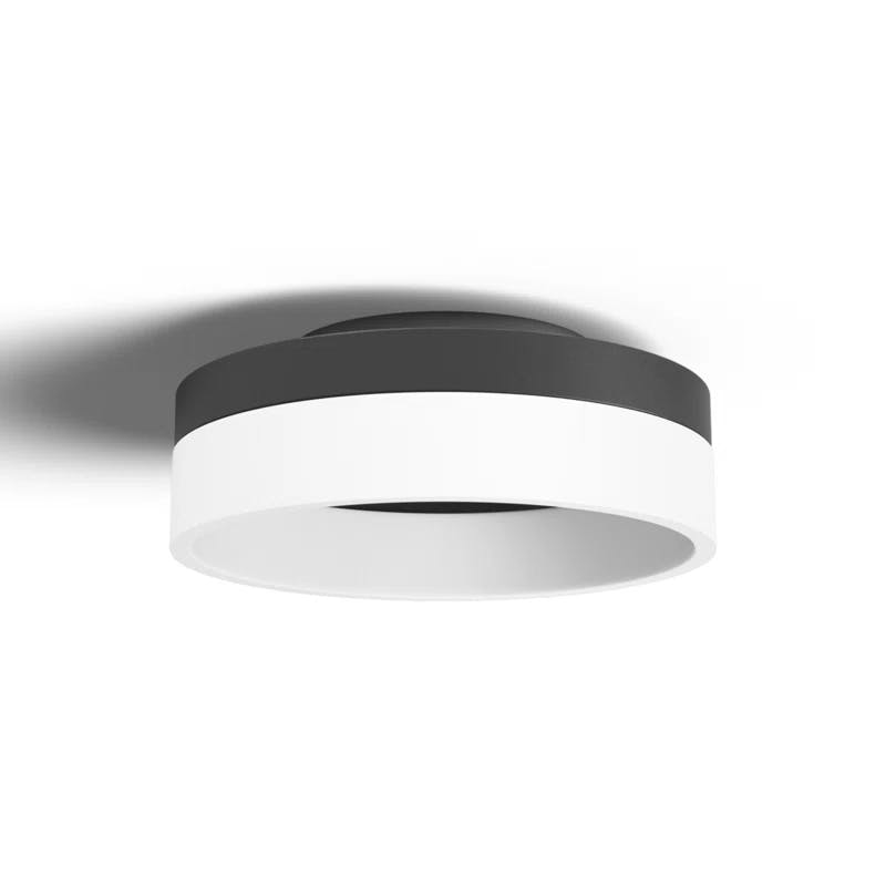 Cohen Halo LED Flush Mount in Oil-Rubbed Bronze with Acrylic Shade
