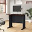 Compact Hansen Cherry 36W Desk with Cable Management and Adjustable Feet