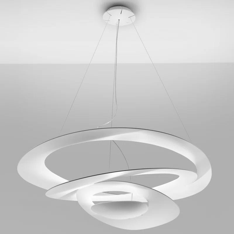 Elysian Large White Aluminum LED Pendant Light