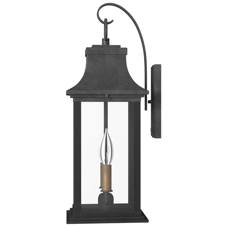 Adair Aged Zinc 20" Outdoor Wall Mount Lantern with Clear Glass