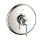 Modern Polished Nickel Wall-Mounted Shower Trim with Lever Handle
