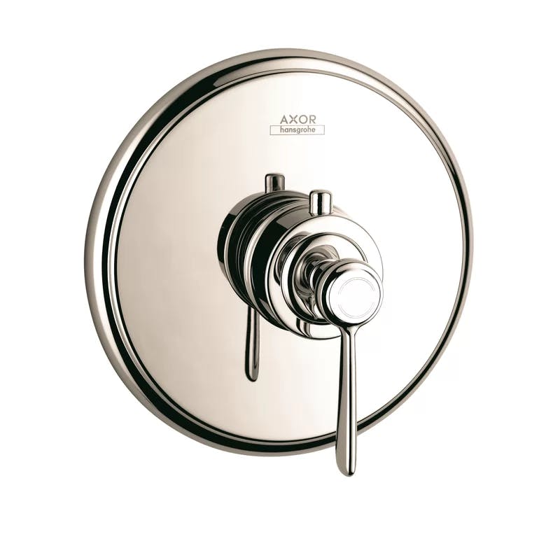 Montreux Highflow Polished Nickel Thermostatic Shower Trim with Lever Handle