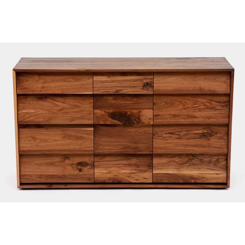 Oliver X-Large Solid Walnut 12-Drawer Dresser with Soft Close