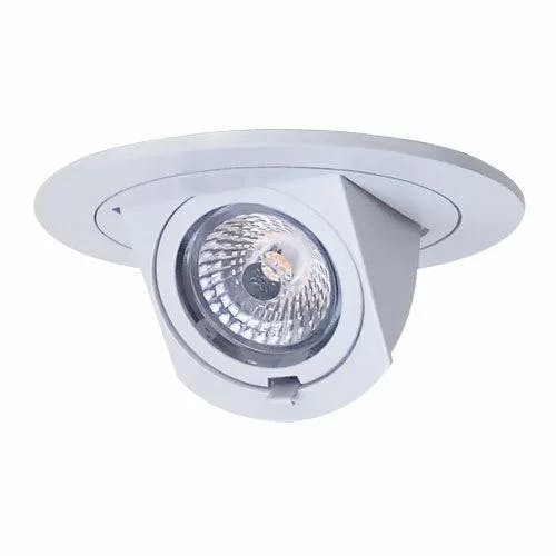Elco 4'' White LED Adjustable Recessed Ceiling Light with Crystal Embellishment